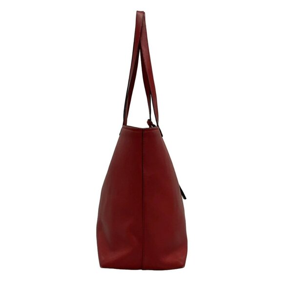 Auth PRADA - Red Leather Tote Bag - Picture 3 of 16